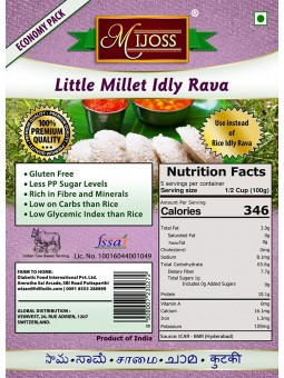 Mijoss - Little Millet Idly Rava