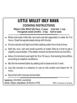 Mijoss - Little Millet Idly Rava